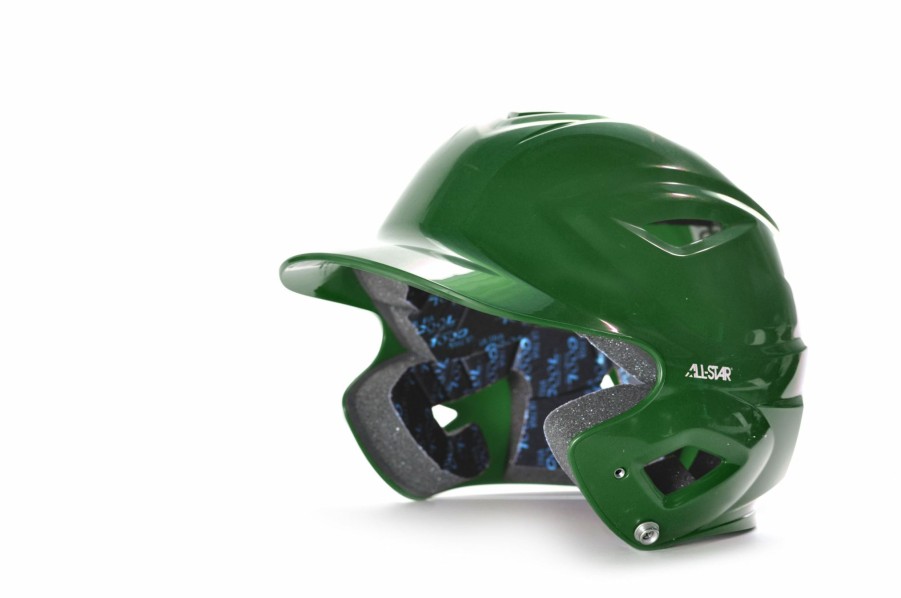 Helmet * | All-Star All Star Youth Dark Green System 7 Batters Helmet (6 3/4 & Down)