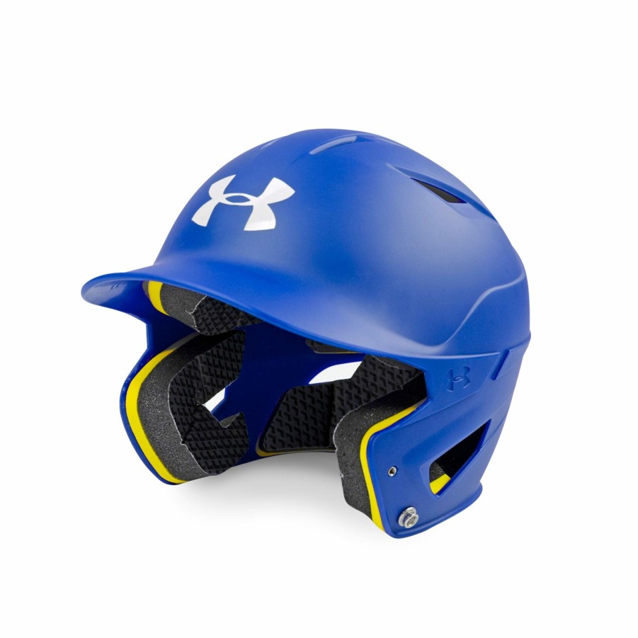 Helmet * | Under Armour Converge Adult Matte Batters Helmet Royal