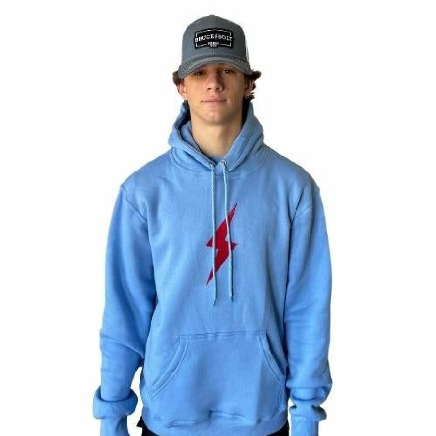 Apparel * | Bruce Bolt "Bolt" Hoodie Baby Blue