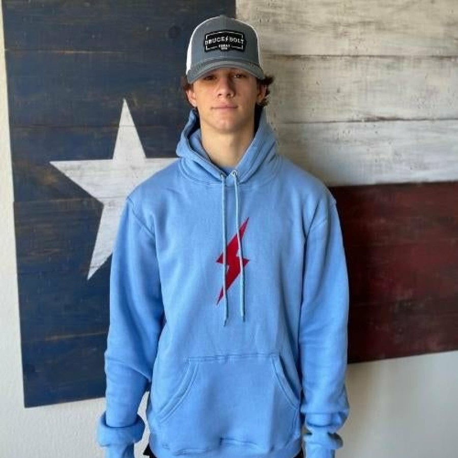 Apparel * | Bruce Bolt "Bolt" Hoodie Baby Blue