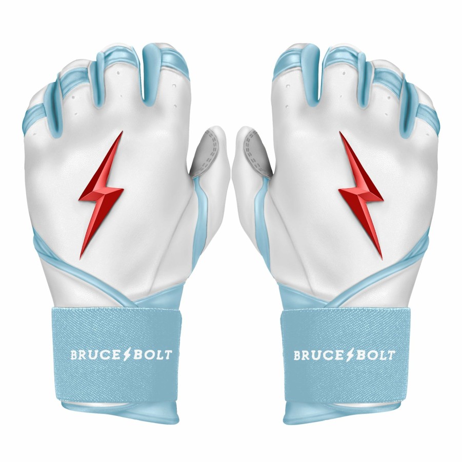 Batting Gloves * | Bruce Bolt Premium Pro Happ Series Long Cuff Batting Gloves