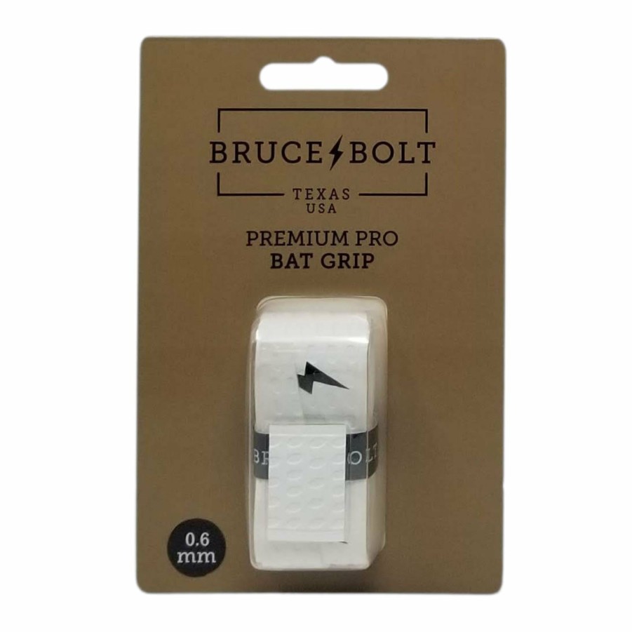 Bats & Gear * | Bruce Bolt Premium Pro Bat Grip White