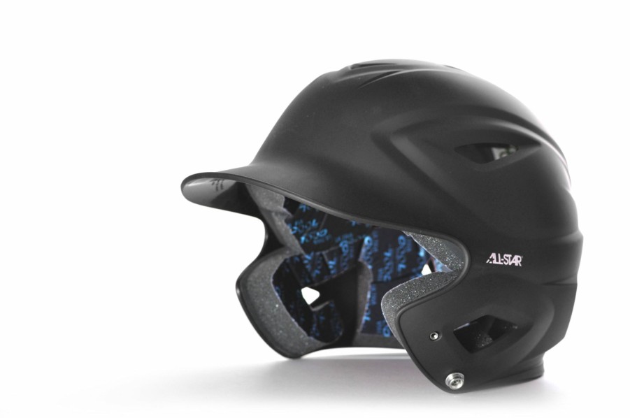 Helmet * | All-Star All Star Matte Youth Black System 7 Batters Helmet (6 3/4 & Down)