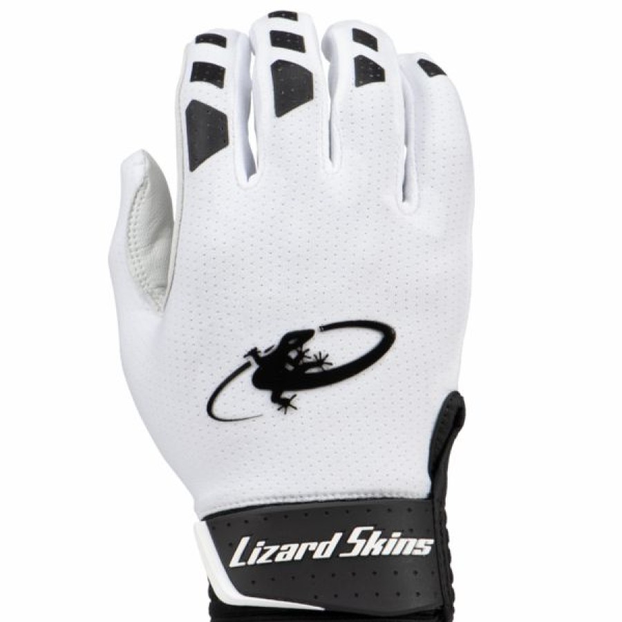 Gloves * | Lizard Skin Komodo V2 Batting Gloves Diamond White Youth Large