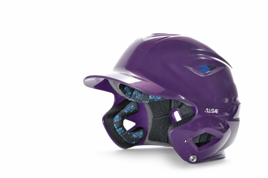 Helmet * | All-Star All Star Adult System 7 Fitted Solid Colour Batters Helmet Purple Extra Large