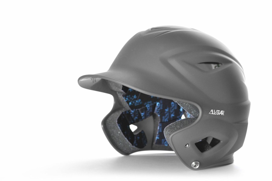 Helmet * | All-Star All Star Matte Finish Grey System 7 Batters Helmet (6 1/2 7 1/2)