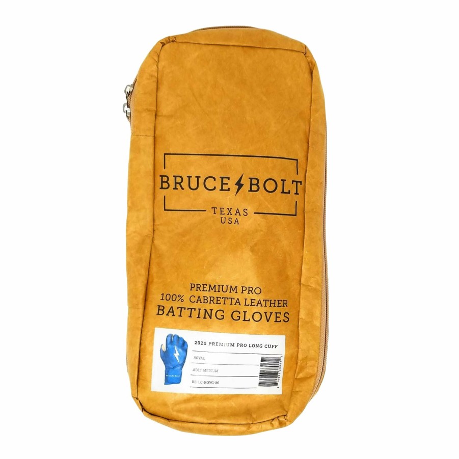 Batting Gloves * | Bruce Bolt Premium Pro Long Cuff Batting Gloves | Royal