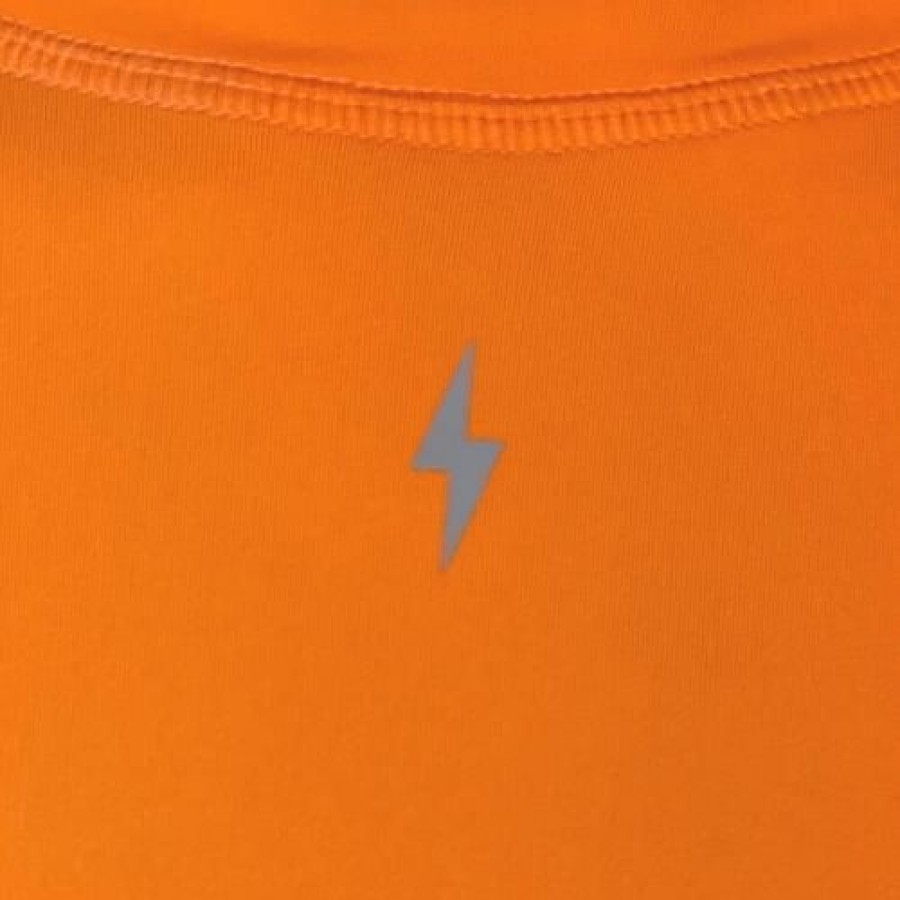 Apparel * | Bruce Bolt Long Sleeve Performance T-Shirt With Reflective Bolt- Orange