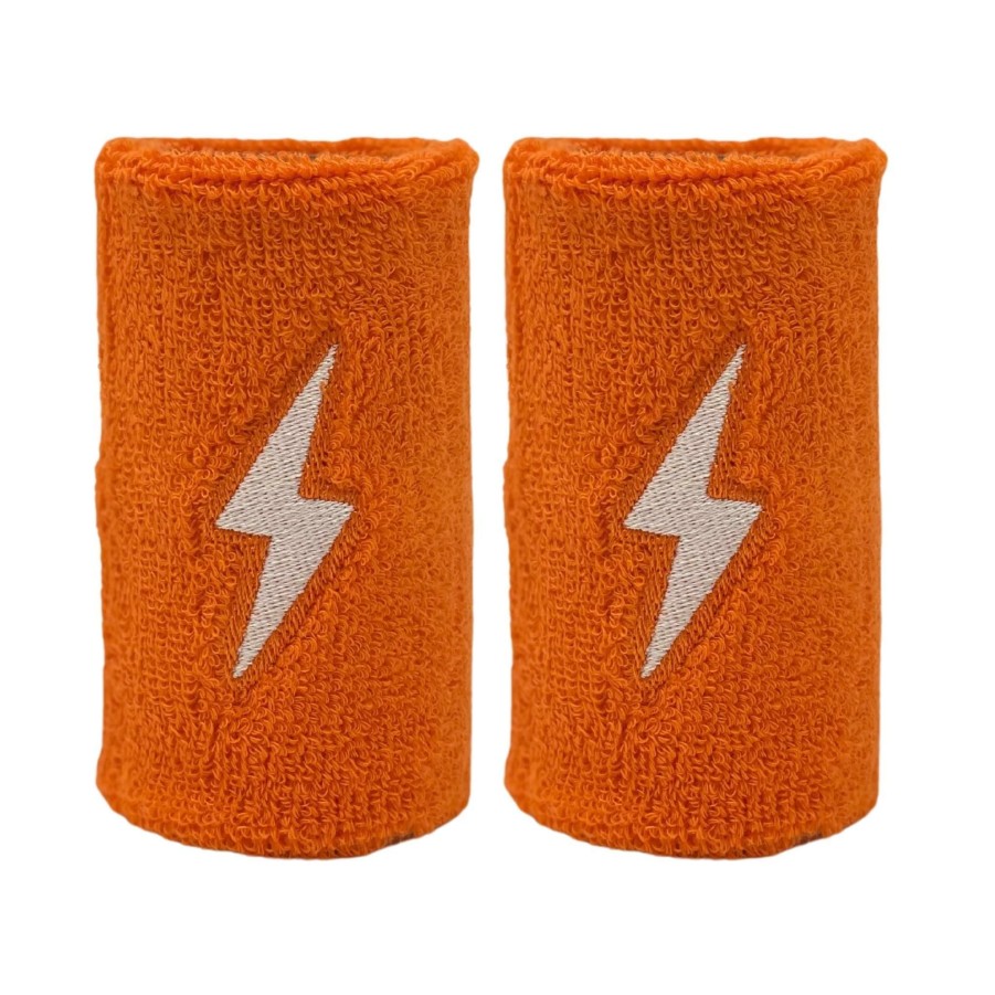 Bats & Gear * | Bruce Bolt Premium Pro Wrist Bands Orange