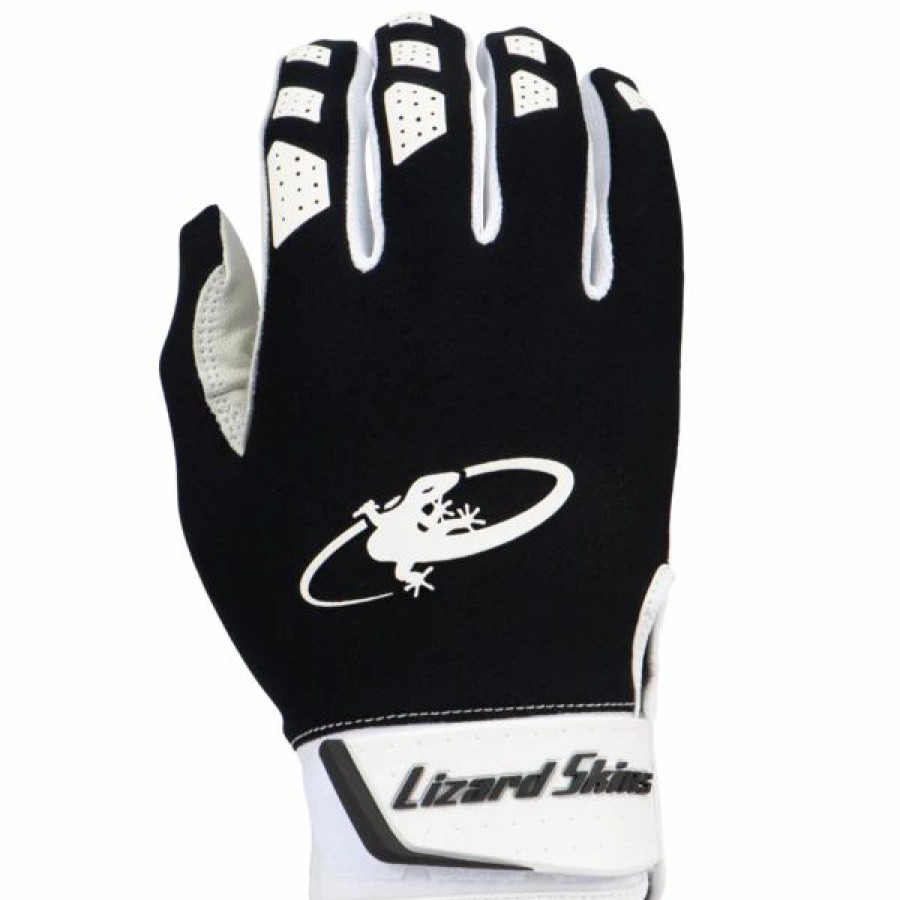 Gloves * | Lizard Skin Komodo V2 Batting Gloves Jet Black Youth Large