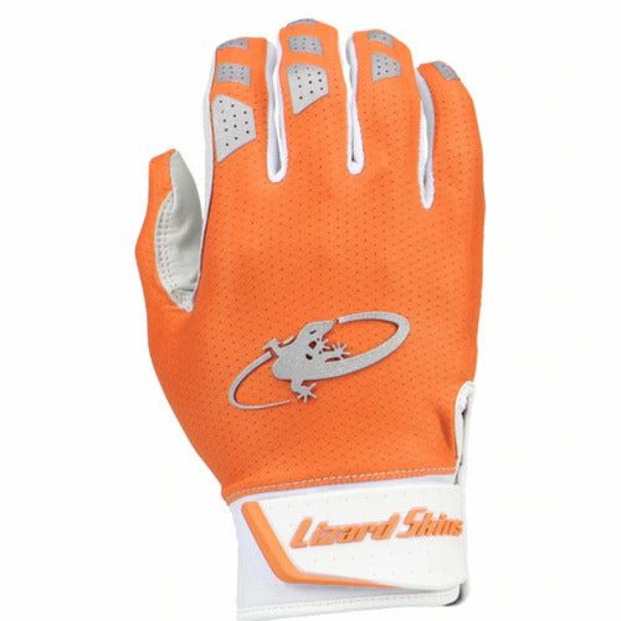 Gloves * | Lizard Skin Komodo V2 Batting Gloves Orange Extra Large