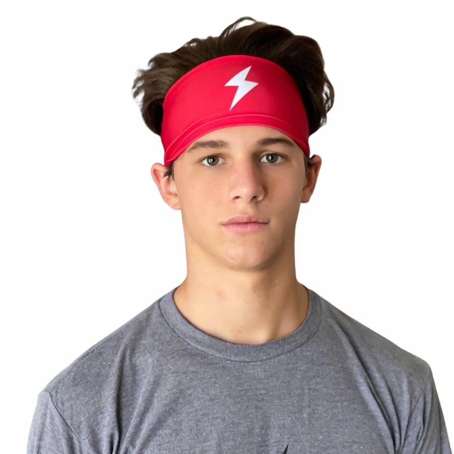 Apparel * | Bruce Bolt Performance Headband Red