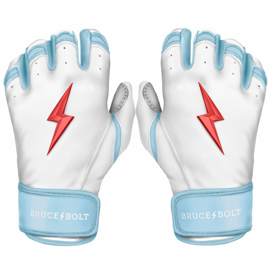 Batting Gloves * | Bruce Bolt Premium Pro Happ Series Short Cuff Batting Gloves