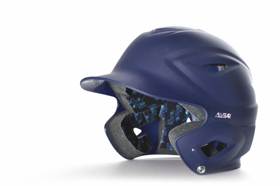 Helmet * | All-Star All Star Matte Youth Navy System 7 Batters Helmet (6 3/4 & Down)