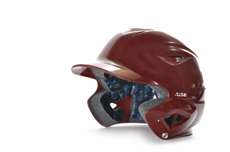 Helmet * | All-Star All Star Maroon System 7 Batters Helmet (6 1/2 7 1/2)