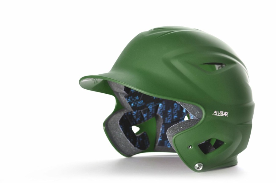 Helmet * | All-Star All Star Matte Finish Dark Green System 7 Batters Helmet (6 1/2 7 1/2)