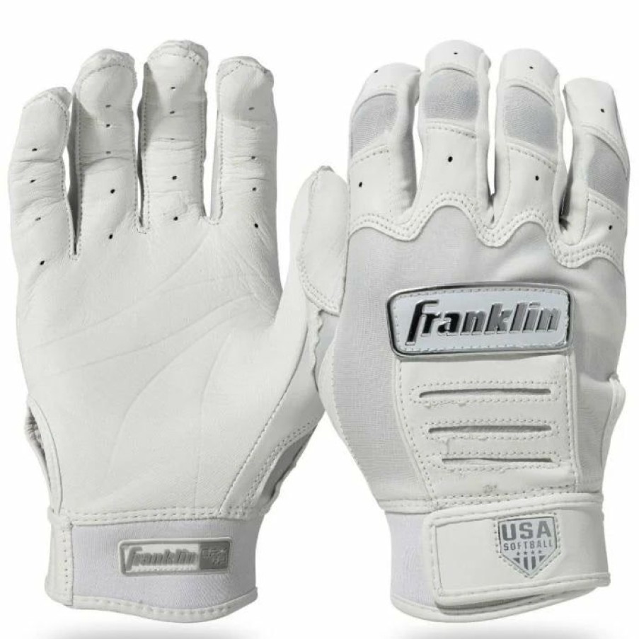 Gloves * | Franklin Cfx Women'S Batting Gloves Women'S Small White